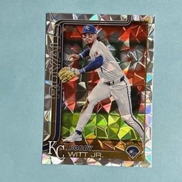 2025 Topps Series 1 Baseball Bobby Witt Jr - KC Royals Diamante #100 - Picture 1 of 2